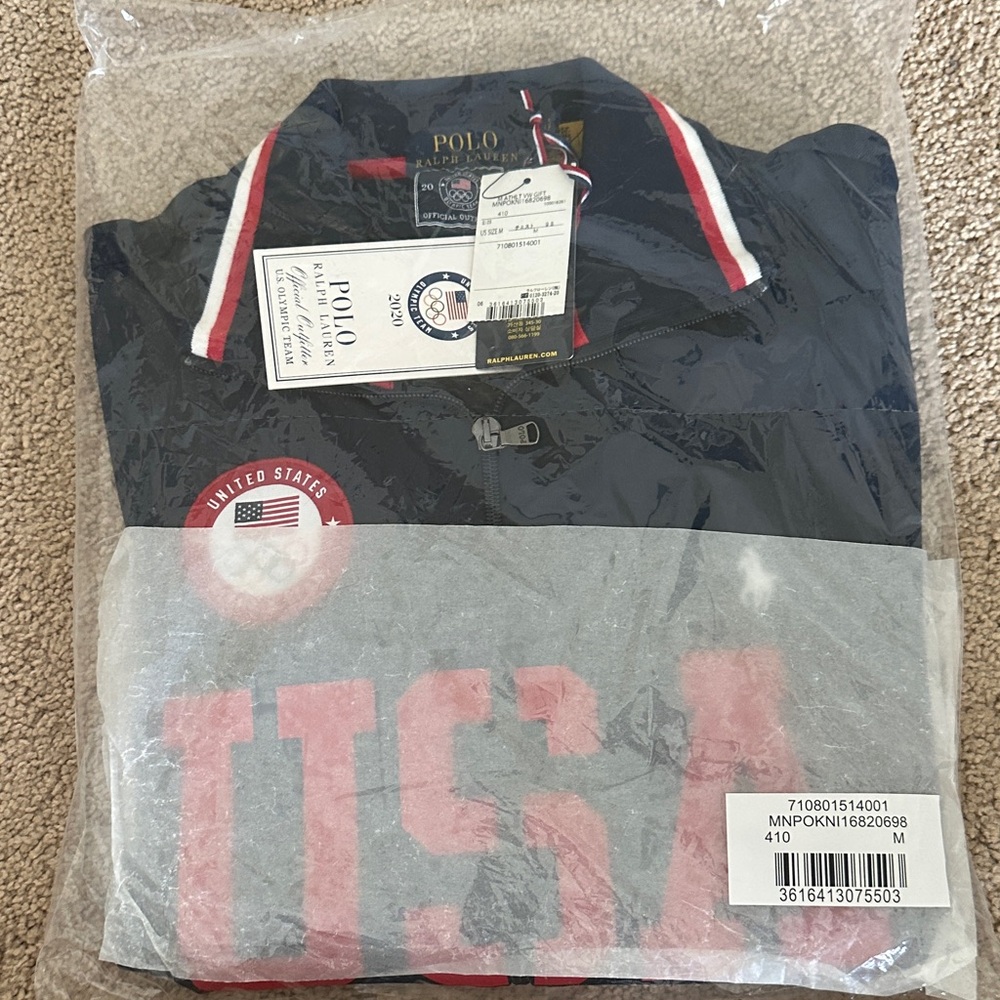 Polo by Ralph Lauren Team USA Navy and red Bomber Jacket